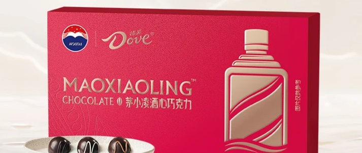 Chinese consumers discover and love Chocolates Liquor Moutai*Dove